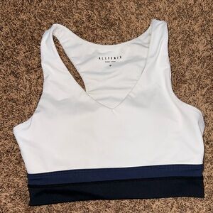 White sports bra